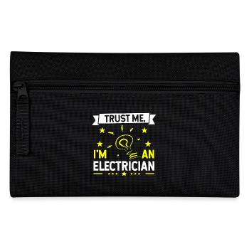 Trust Me I am An Electrician - Pencil Case - black - Front