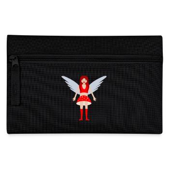 Fly Agaric Mushroom Fairy Fantasy Art - Pencil Case - black - Front