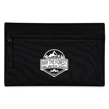 Hiking May The Forest Be With You - Pencil Case - black - Front