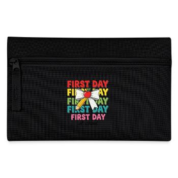 Back To School First Day Of School - Pencil Case - black - Front