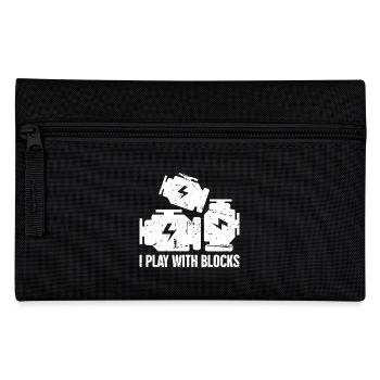 Mechanic I Play With Blocks - Pencil Case - black - Front