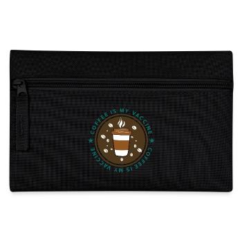 Vaccinated with coffee - Pencil Case - black - Front