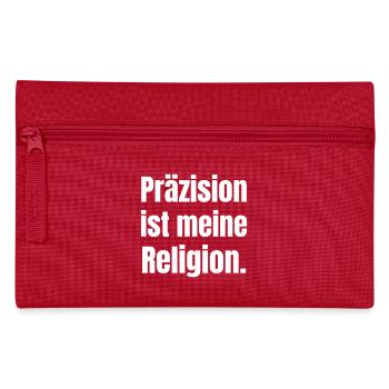 Precision is my religion. - Pencil Case - red - Front