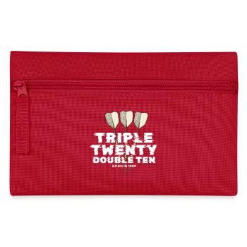 Paiement des fléchettes vintage années 1980 - Trousse - rouge - Devant