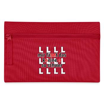 I find the knein n so hard - Pencil Case - red - Front