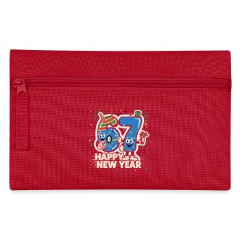 67 Six Seven 6-7 Silvester 2026 Lustig Geschenk - Federtasche - Rot - Vorne