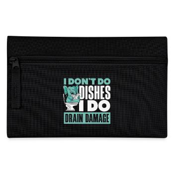 Toilet Clogging Master Funny - Pencil Case - black - Front