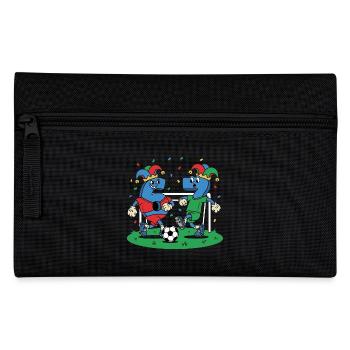 67 Six Seven Kostümkarneval Fußball Italien Meme - Federtasche - Schwarz - Vorne