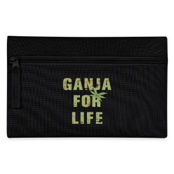 Ganja for Life - Federtasche - Schwarz - Vorne