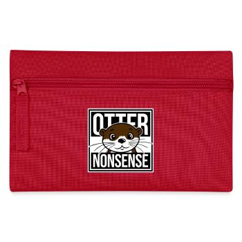 Otter Nonsense Funny Pun Otter Love Saying - Pencil Case - red - Front
