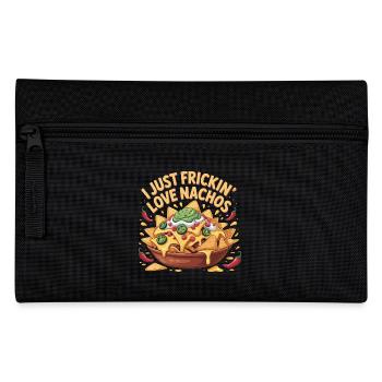 I Just Frickin Love Nachos Mexican Nachos - Pencil Case - black - Front