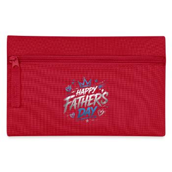 Jour Père Heureux Graphique - Fête des pères - Trousse - rouge - Devant