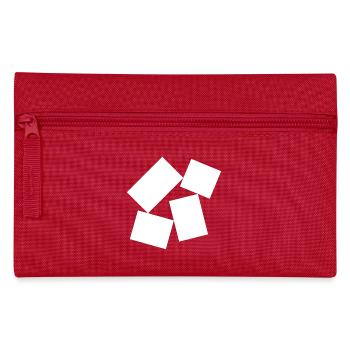 bold squares composition - Pencil Case - red - Front