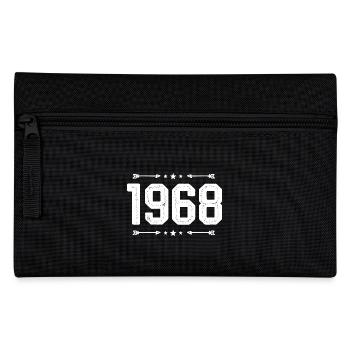vintage 1968 vintage 57th birthday 1968. - Pencil Case - black - Front