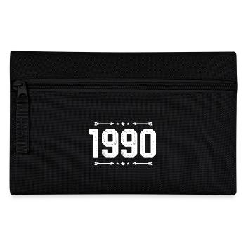 jahrgang 1990 vintage 35. Geburtstag 1990 - Federtasche - Schwarz - Vorne