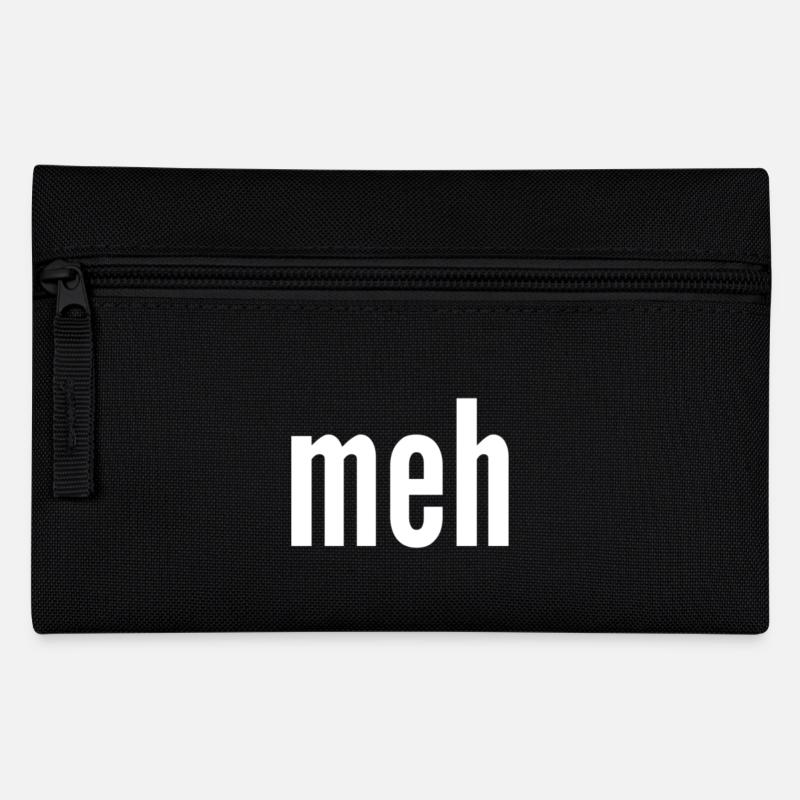 meh - Federtasche - Schwarz