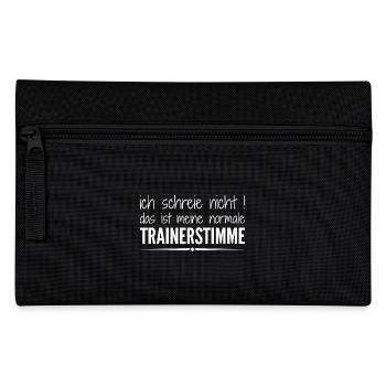 Coach Gift Sports Club Coach Screaming Loud - Pencil Case - black - Front
