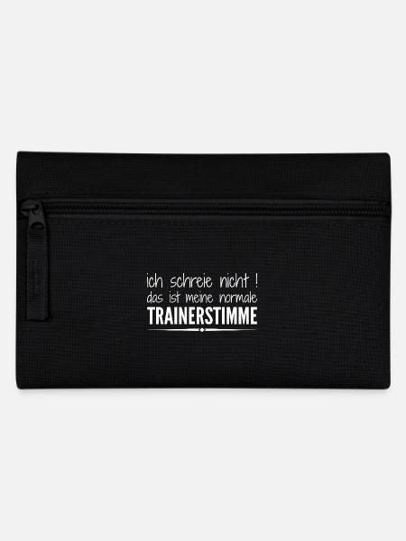 Trainer Geschenk Sport Verein Coach schreien laut - Federtasche - Schwarz