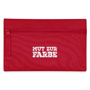 Schwarzer Humor Arbeit Witz mut zur farbe - Federtasche - Rot - Vorne