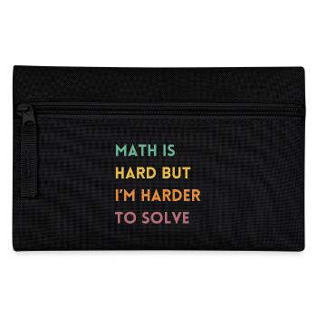 Funny Math Teacher Quote | Maths Teacher Joke - Pencil Case - black - Front