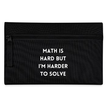 Funny Math Teacher Quote | Math Teacher Gifts - Pencil Case - black - Front