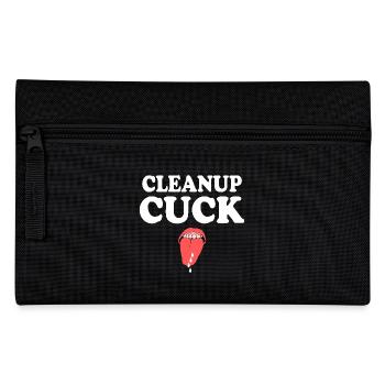 cleanup cuck - cuckold - Pencil Case - black - Front