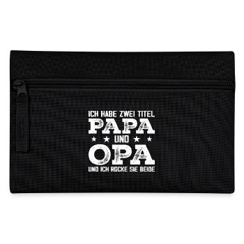 I have two titles: Dad and Grandpa - Pencil Case - black - Front