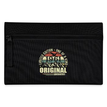Original 1961 Vintage Retro Jahrgang 1961 geboren - Federtasche - Schwarz - Vorne