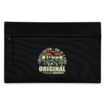 Original 1977 Vintage Retro Jahrgang 1977 geboren - Federtasche - Schwarz - Vorne