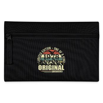 Original 1978 Vintage Retro Vintage 1978 Born - Pencil Case - black - Front