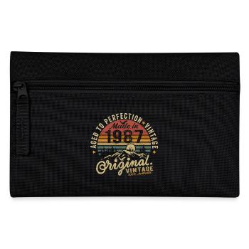 1987 Vintage Birthday Year of Birth 1987 Gift - Pencil Case - black - Front