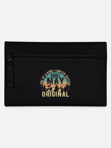 Legenden Mai 1981 Geburtstag Vintage Mai 1981 - Federtasche - Schwarz