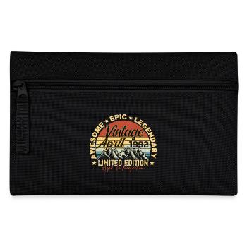 33rd Birthday Gift Vintage April 1992 - Pencil Case - black - Front