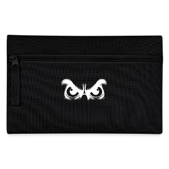 Owl eyes with stubborn gaze - Pencil Case - black - Front