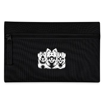 Three pretty dogs as a portrait - Pencil Case - black - Front