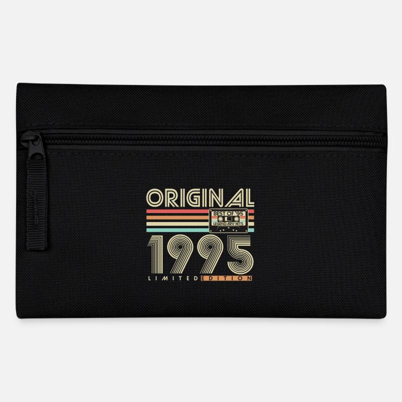 Original 1995 Vintage Vintage Birthday Retro - Pencil Case - black