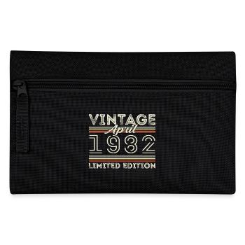 April 1982, Born in april 1982 - 43rd birthday - Pencil Case - black - Front