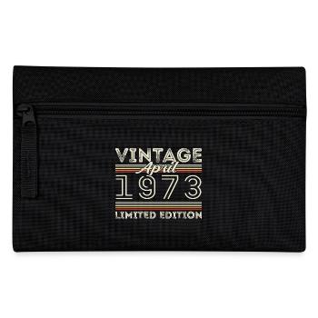 Avril 1973, Né en avril 1973 - 52e anniversaire - Trousse - noir - Devant