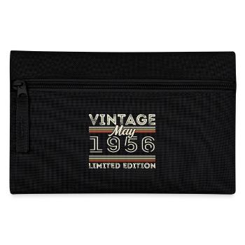 May 1956 Birthday 1956, Legendary since May 1956 - Pencil Case - black - Front