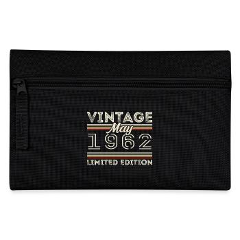 May 1962 Birthday 1962, Legendary since May 1962 - Pencil Case - black - Front