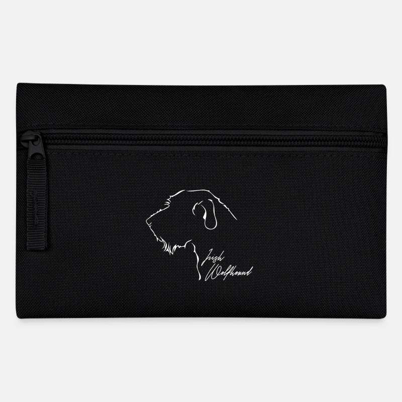 IRISH WOLFHOUND Profil Hunde Wilsigns Windhunde - Federtasche - Schwarz