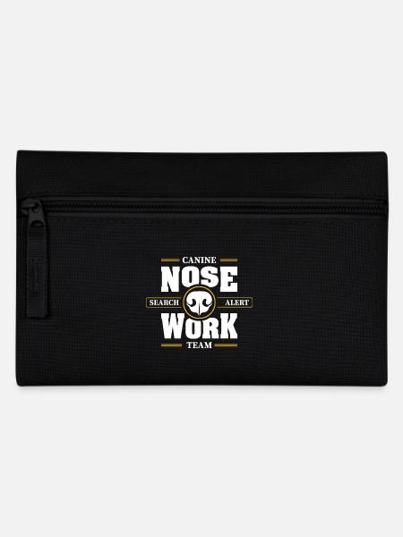NOSE WORK Team Suchhund Nasenarbeit Hunde Hund - Federtasche - Schwarz