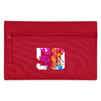 50E ANNIVERSAIRE BASKET-BALL NUMÉRO 50 - Trousse - rouge - Devant