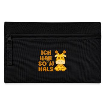 J’ai un tel cadeau de girafe cholérique au cou - Trousse - noir - Devant