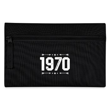 jahrgang 1970 vintage 55. Geburtstag 1970 - Federtasche - Schwarz - Vorne