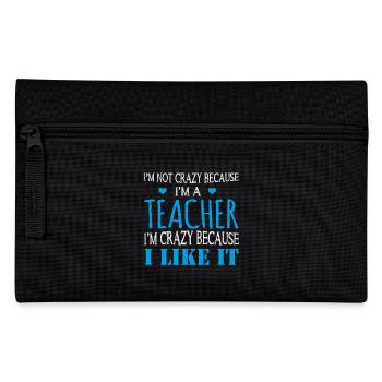 Teacher I like it - Federtasche - Schwarz - Vorne