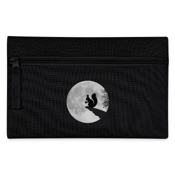 Moon squirrels full moon night Acorn - Pencil Case - black - Front