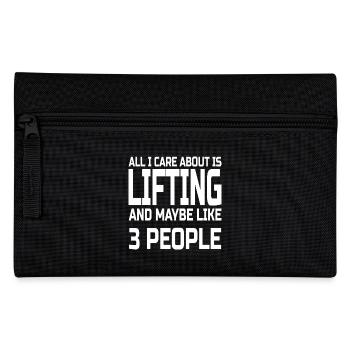 Care about lifting - Pencil Case - black - Front