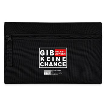 gib Selbstszünder keine Chance - Federtasche - Schwarz - Vorne
