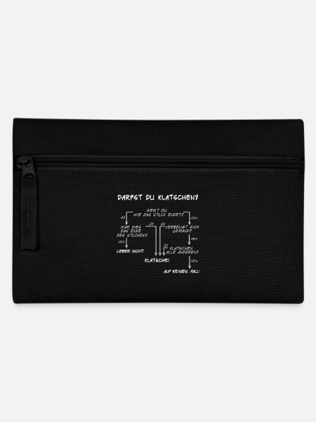 Klatschanleitung - Federtasche - Schwarz